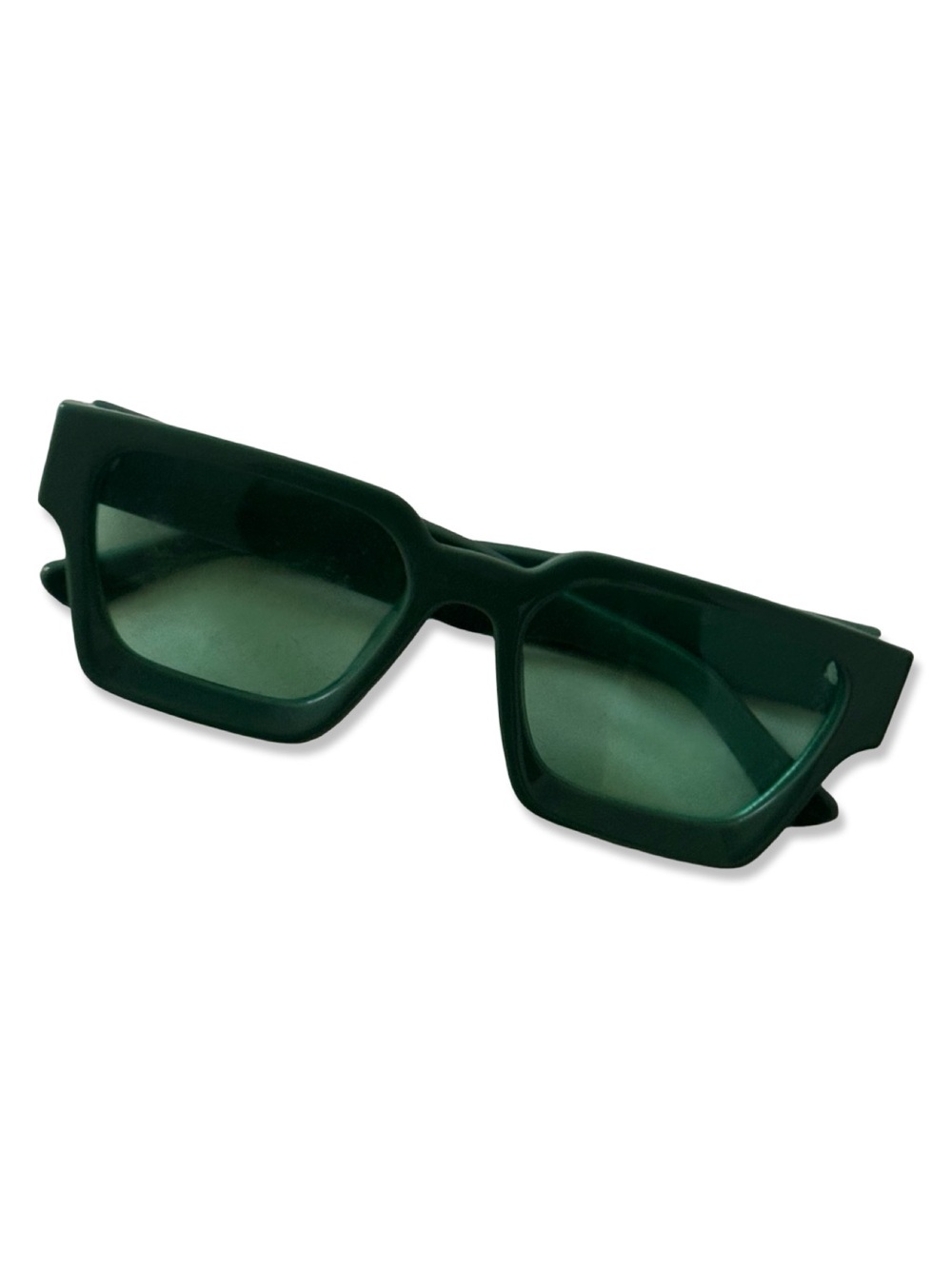Oversized Green Square Large Frame Sunglasses - NWOT